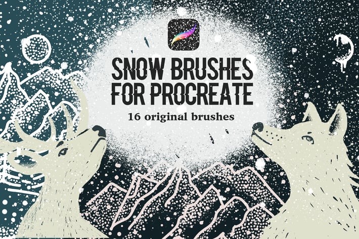 Snow Brushes for Procreate