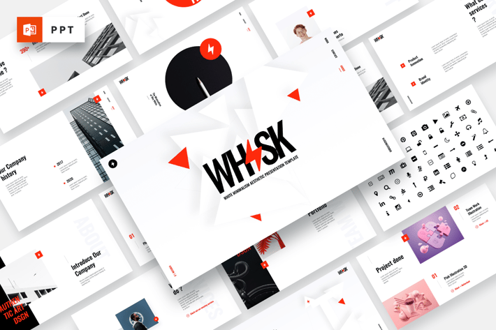 WHISK - White Minimalism Powerpoint Template