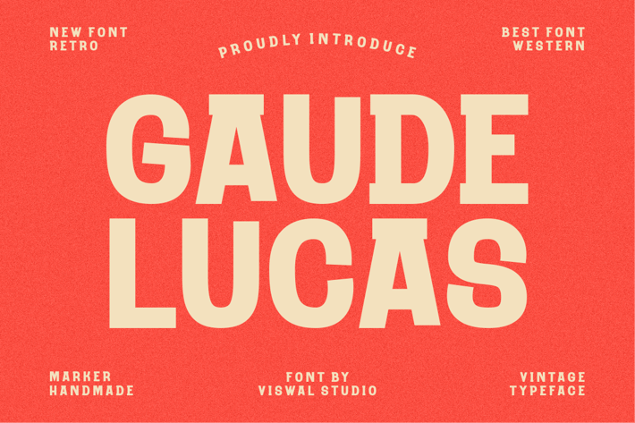 Gaude Lucas - Handmade Marker Font