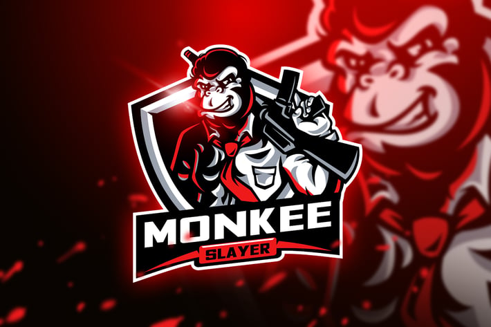 Monkee Slayer - Mascot & Esport Logo