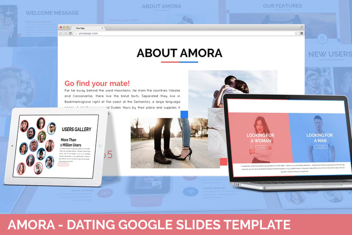 Amora - Dating Google Slides Template