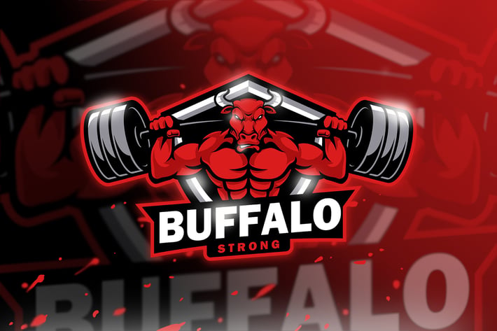 Buffalo Strong - Mascot & Esport Logo