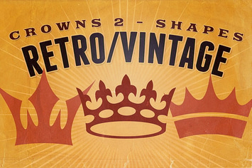 Retro/Vintage shapes - Crowns 2