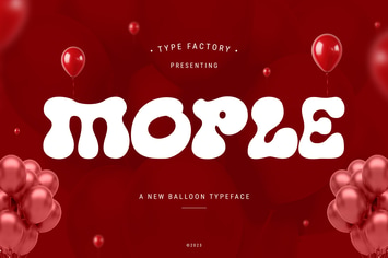 Mople - Balloon Typeface