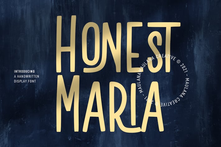 Honest Maria Display Font