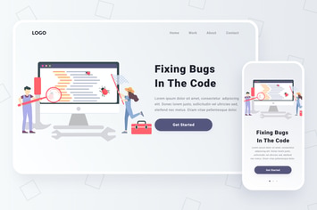 Fixing Bugs in The Code Illustration
