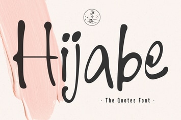 Hijabe - The Quotes Font