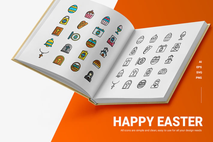 Happy Easter - Icons