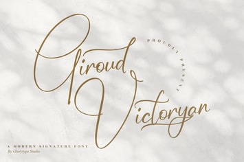 Giroud Victoryan Signature Font