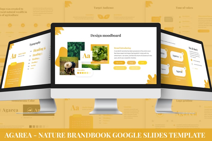 Agarea - Nature BrandBook Google Slides Template