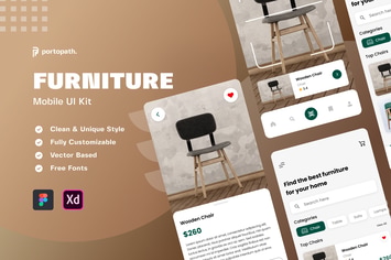 Furniture App - Mobile Kit