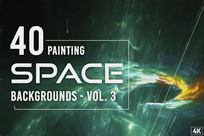 40 Space Painting Backgrounds - Vol. 3