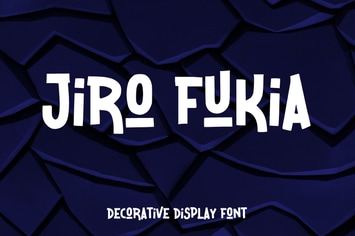 Jiro Fukia - Decorative Display Font