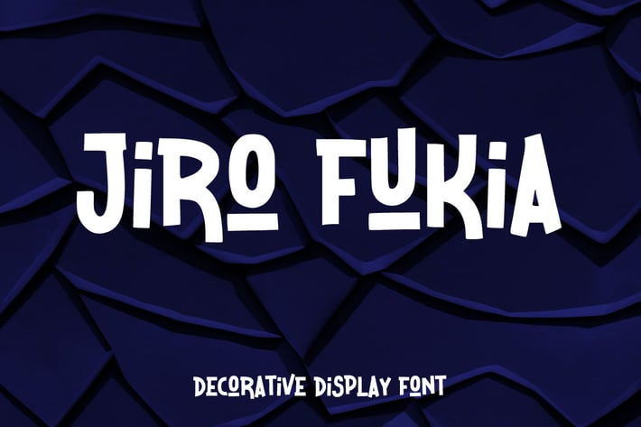 Jiro Fukia - Decorative Display Font