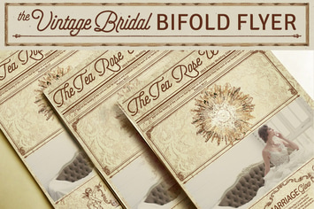 Vintage Bridal Bifold Flyer