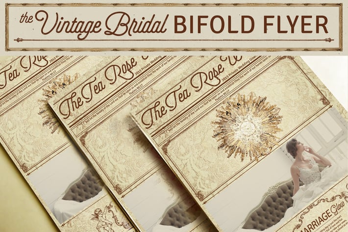 Vintage Bridal Bifold Flyer