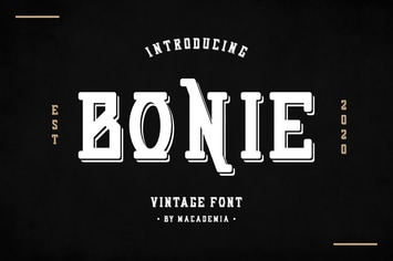 Bonie - Vintage Font