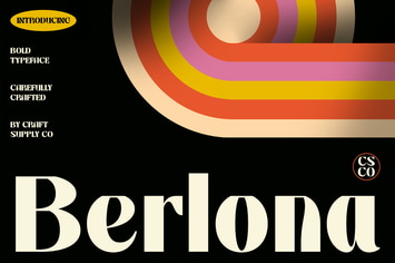 Berlona – Bold Font