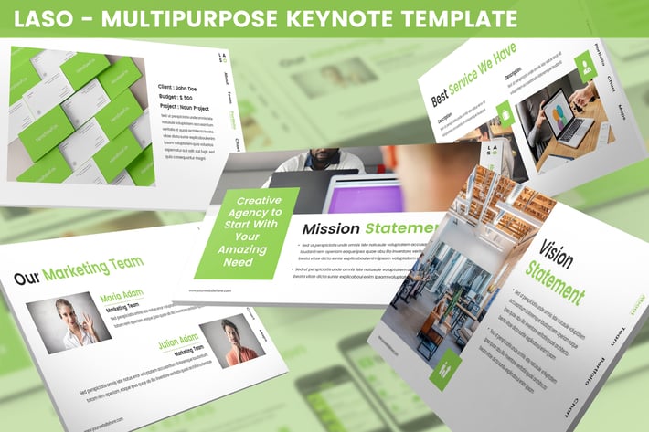 Laso - Multipurpose Keynote Template