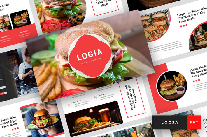 Logja - Burger PowerPoint Template