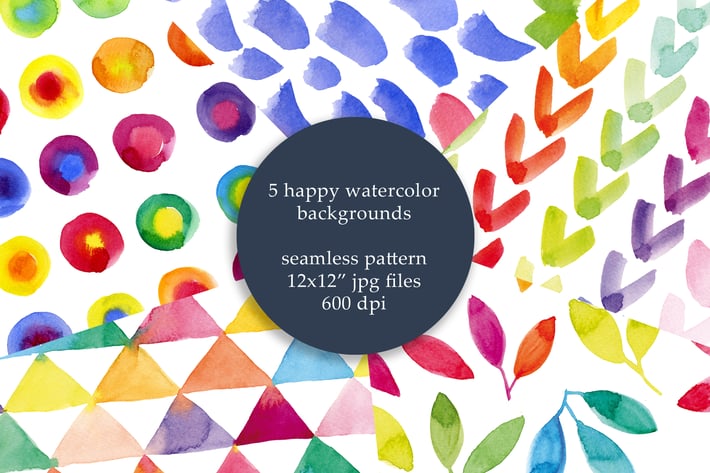 Abstract Watercolor Pattern