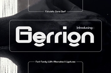 Gerrion - Futuristic Techno Sans