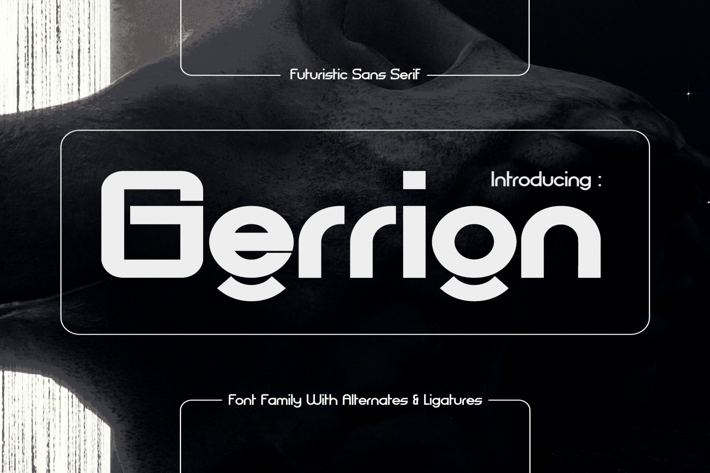 Gerrion - Futuristic Techno Sans