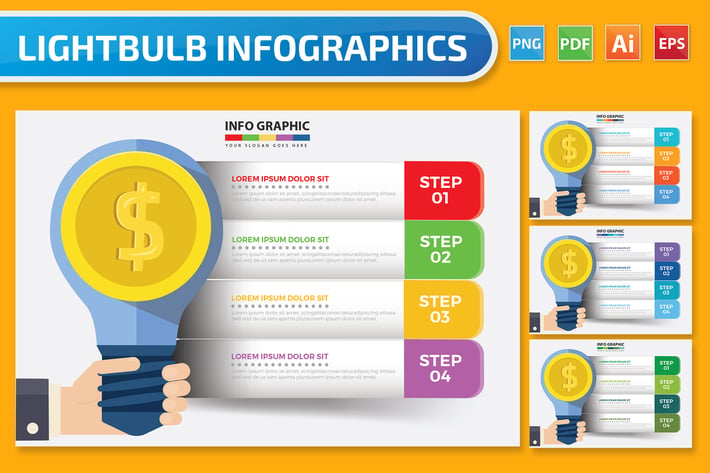 Lightbulb Infographics