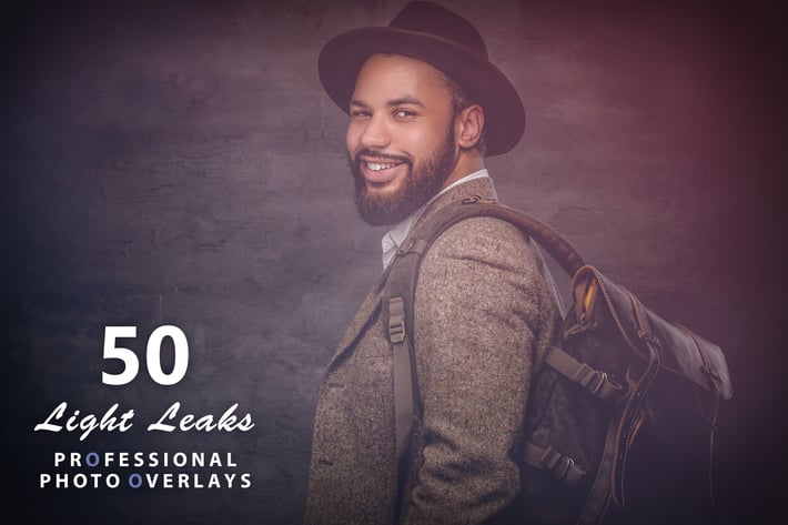50 Light Leaks Photo Overlays