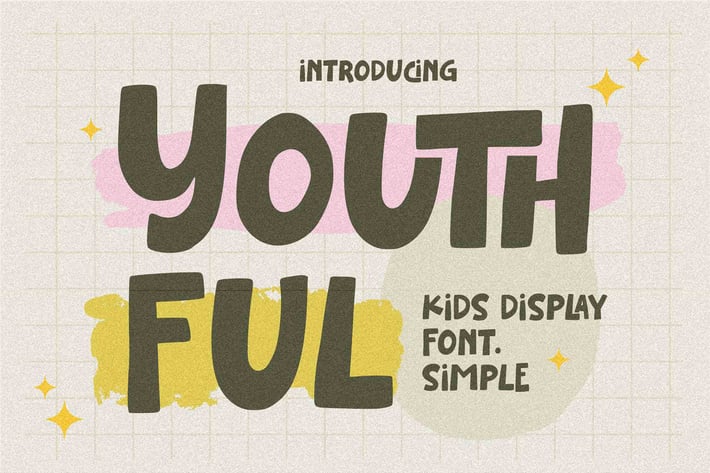 Youthful - Kids Display Font Simple