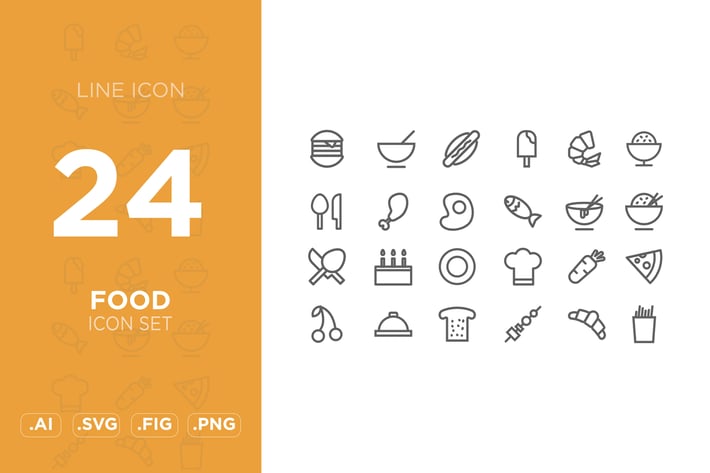 food icon set
