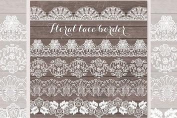 Lace border rustic