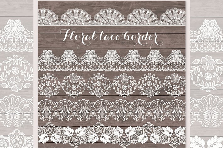 Lace border rustic