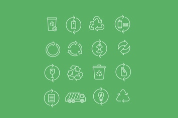 16 Recycling Icons