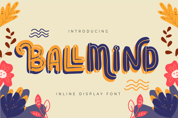 Ballmind | Inline Display Font