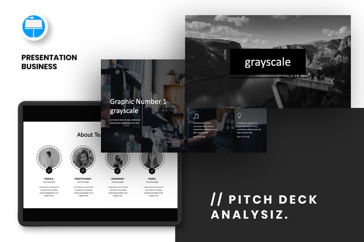 Grayscale Business Powerpoint