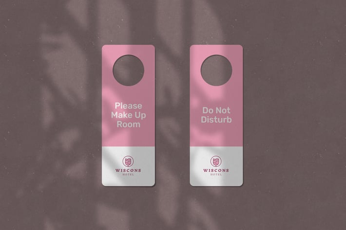Door Handle Signage Mockup