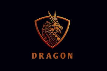 Intimidating Dragon Logo