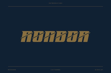 Ronbor - Display Sports Typeface