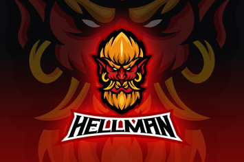 Hell Man Demon Esport Logo Design