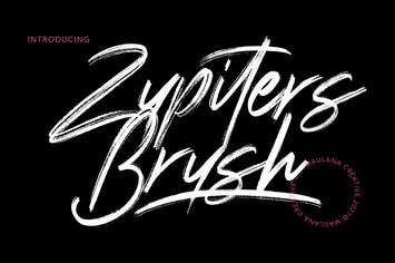 Zupiters Brush Font
