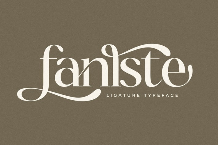 Fanlste Ligature Typeface Font