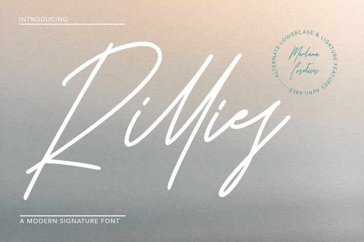 Rillies Modern Signature Font