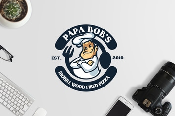 Professional Chef Mascot Logo