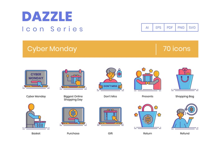 Cyber Monday Icons