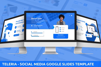 Teleria - Social Media Google Slides Template