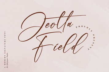 Jeotta Field Modern Signature Font