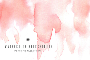 Watercolor Pink Backgrounds