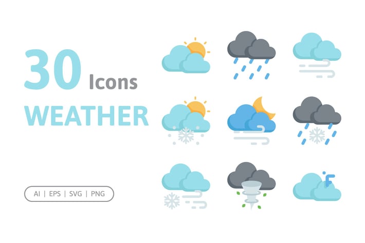 30 Weather Icons