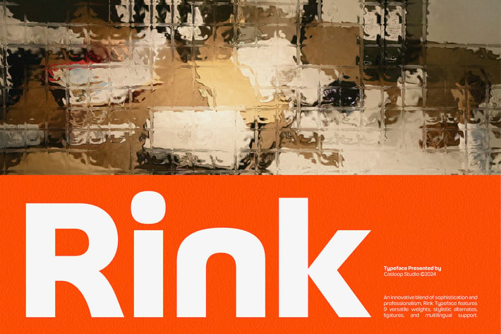 Rink - Geometric Corporate Branding Soft Logo Font